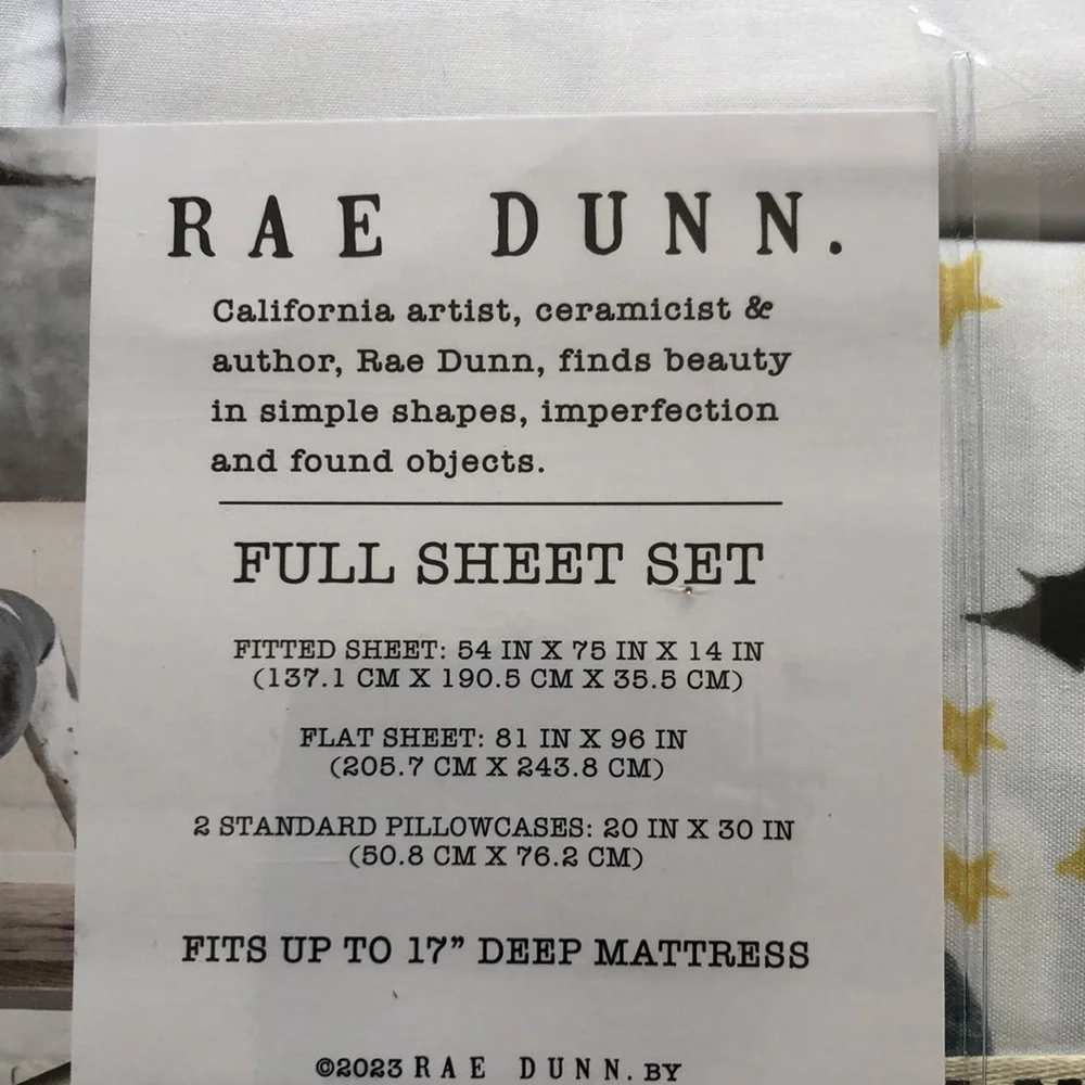 Rae Dunn SPOOKY Halloween Full Sheet Set